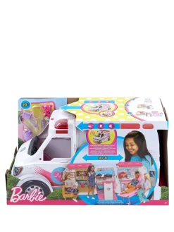 Barbie Careers Care Clinic Vehicle Ambulance With Lights And Sounds* Barbie