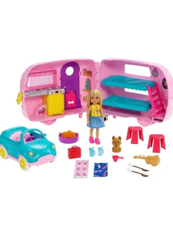 Barbie Club Chelsea Camper With Chelsea Doll And Accessories* Barbie