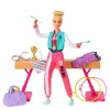 Barbie Gymnastics Doll And Playset With Twirling Feature, Balance Beam, 15+ Accessories* Barbie