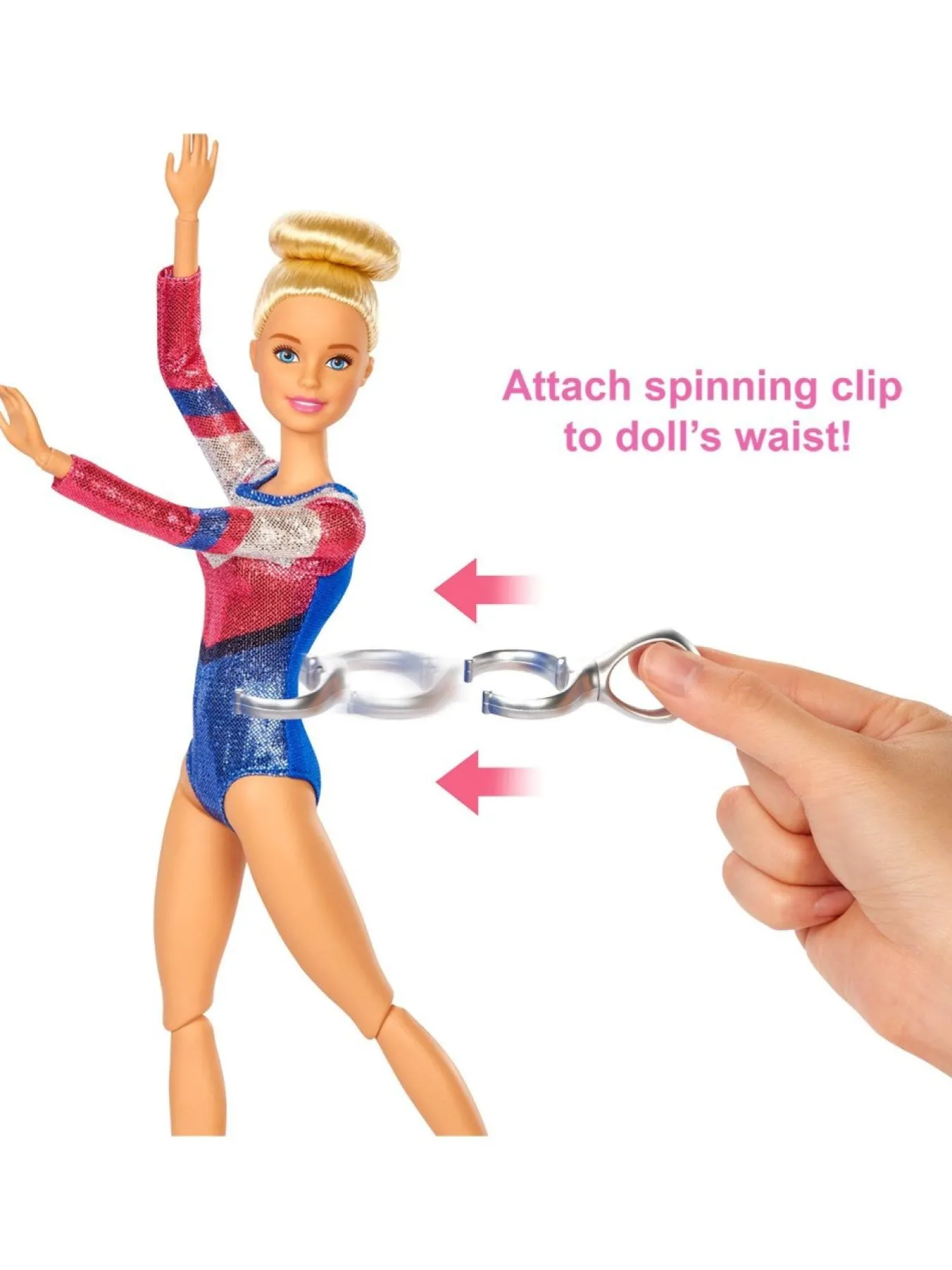 Barbie Gymnastics Doll And Playset With Twirling Feature, Balance Beam, 15+ Accessories* Barbie