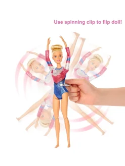 Barbie Gymnastics Doll And Playset With Twirling Feature, Balance Beam, 15+ Accessories* Barbie