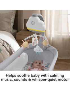 Christmas Gifts Fisher-Price Rainbow Showers Bassinet To Bedside Mobile* Christmas Gifts