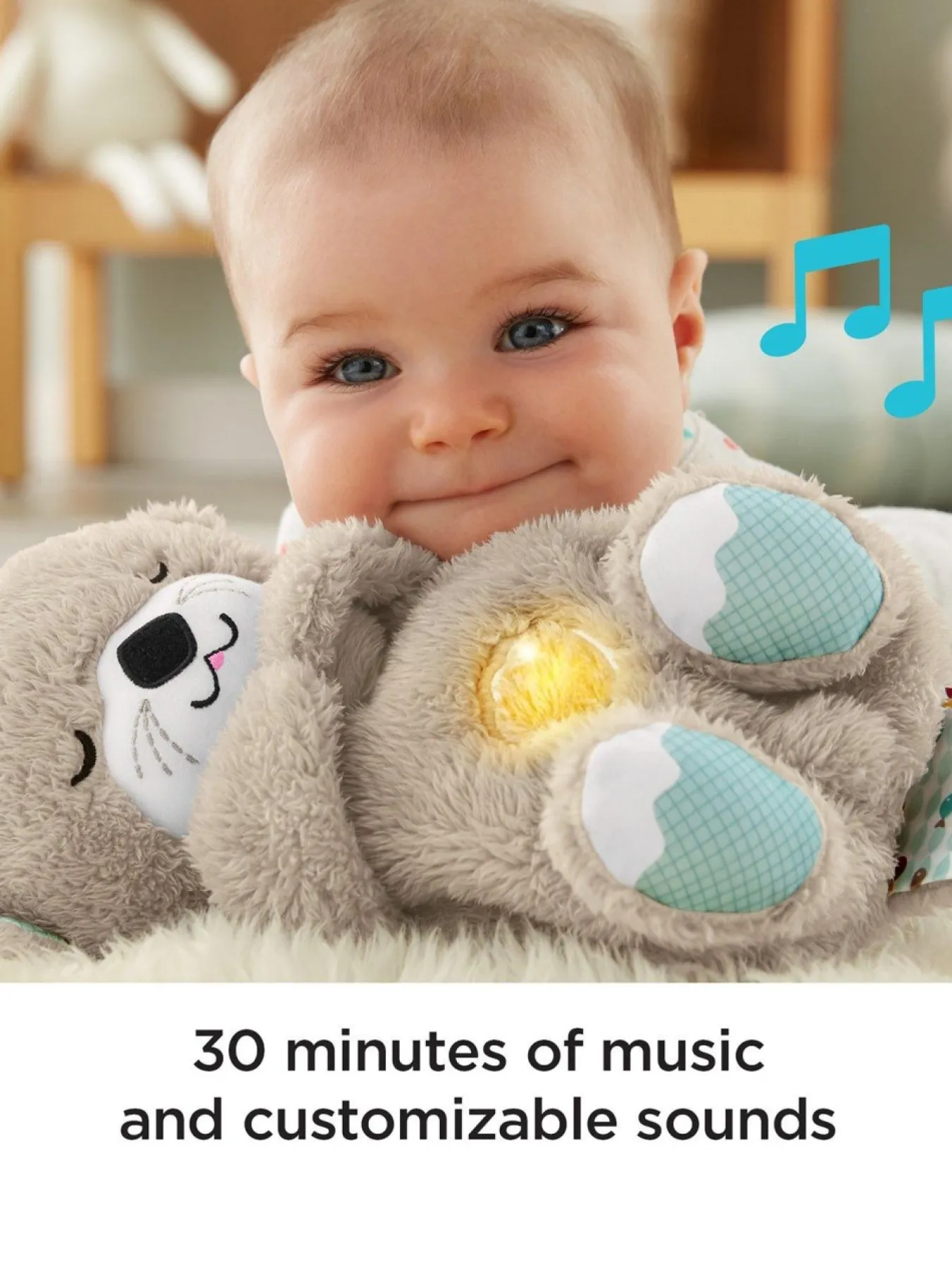 Christmas Gifts Fisher-Price Soothe ‘N Snuggle Otter Plush Baby Toy With 11 Sensory Features* Christmas Gifts