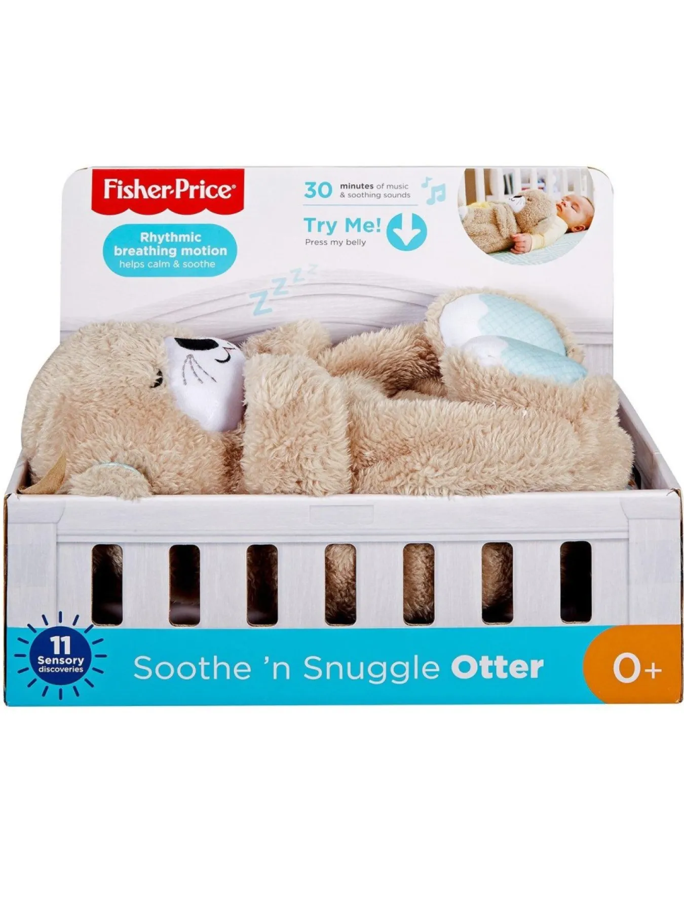 Christmas Gifts Fisher-Price Soothe ‘N Snuggle Otter Plush Baby Toy With 11 Sensory Features* Christmas Gifts