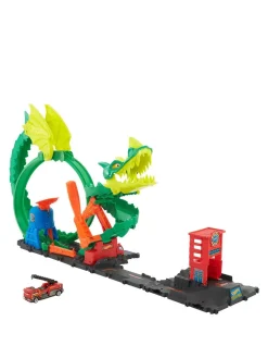 Christmas Gifts Hot Wheels Dragon Drive Firefight Playset And Vehicle* Christmas Gifts