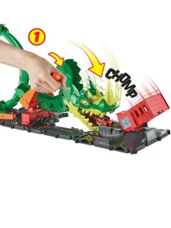 Christmas Gifts Hot Wheels Dragon Drive Firefight Playset And Vehicle* Christmas Gifts