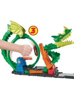 Christmas Gifts Hot Wheels Dragon Drive Firefight Playset And Vehicle* Christmas Gifts