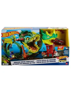 Christmas Gifts Hot Wheels Dragon Drive Firefight Playset And Vehicle* Christmas Gifts