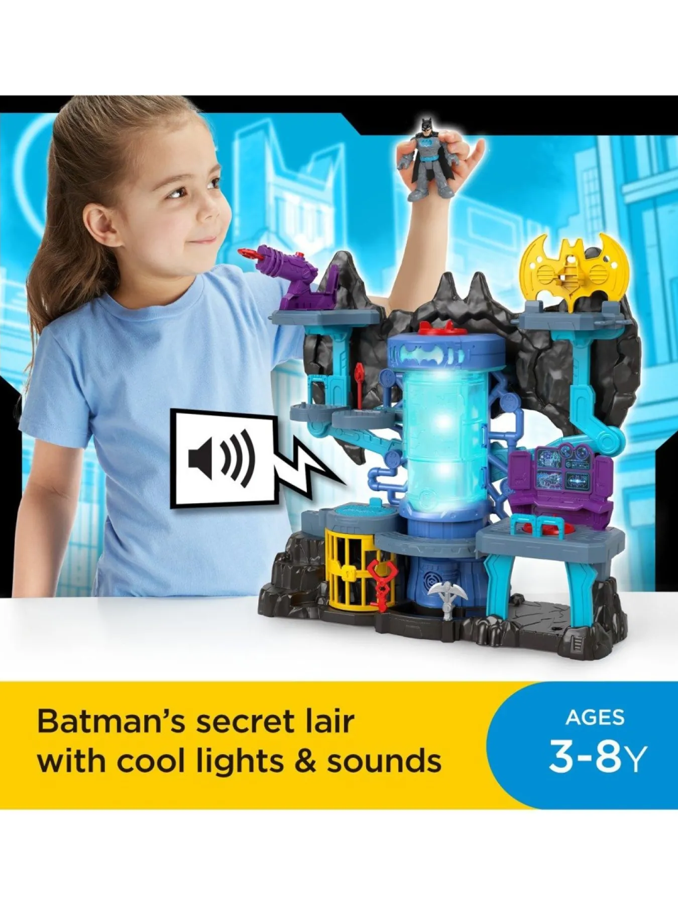 Christmas Gifts Imaginext Dc Super Friends Bat-Tech Batcave* Christmas Gifts
