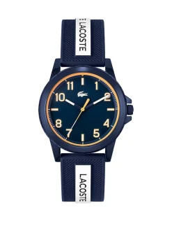 Christmas Gifts Lacoste Rider Navy Dial Orange Accent Kids/Teen Watch* Christmas Gifts