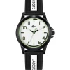 Christmas Gifts Lacoste White Dial Black And White Strap Kids/Teen Watch* Christmas Gifts