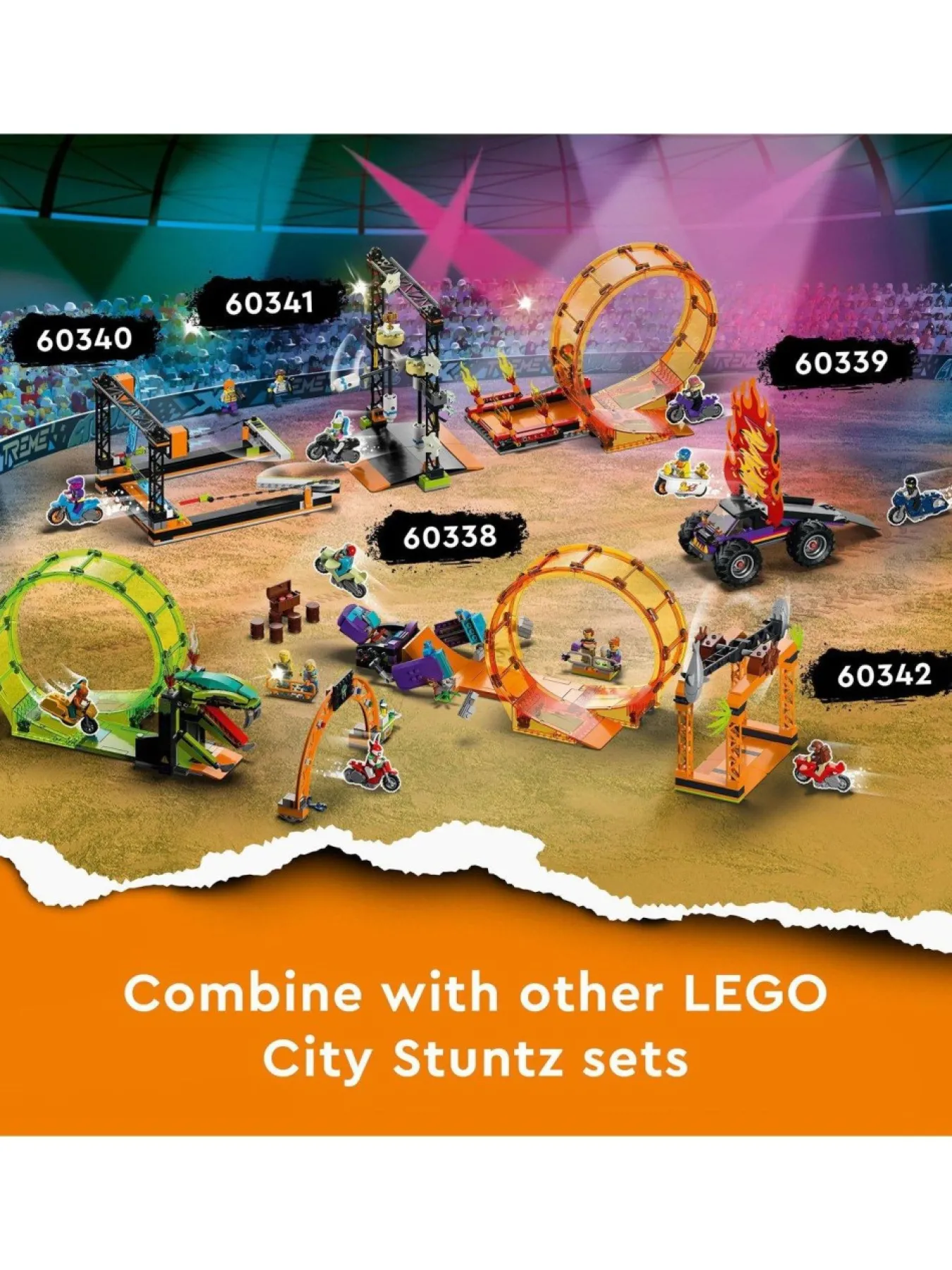 * Lego City Smashing Chimpanzee Stunt Loop 60338* Lego