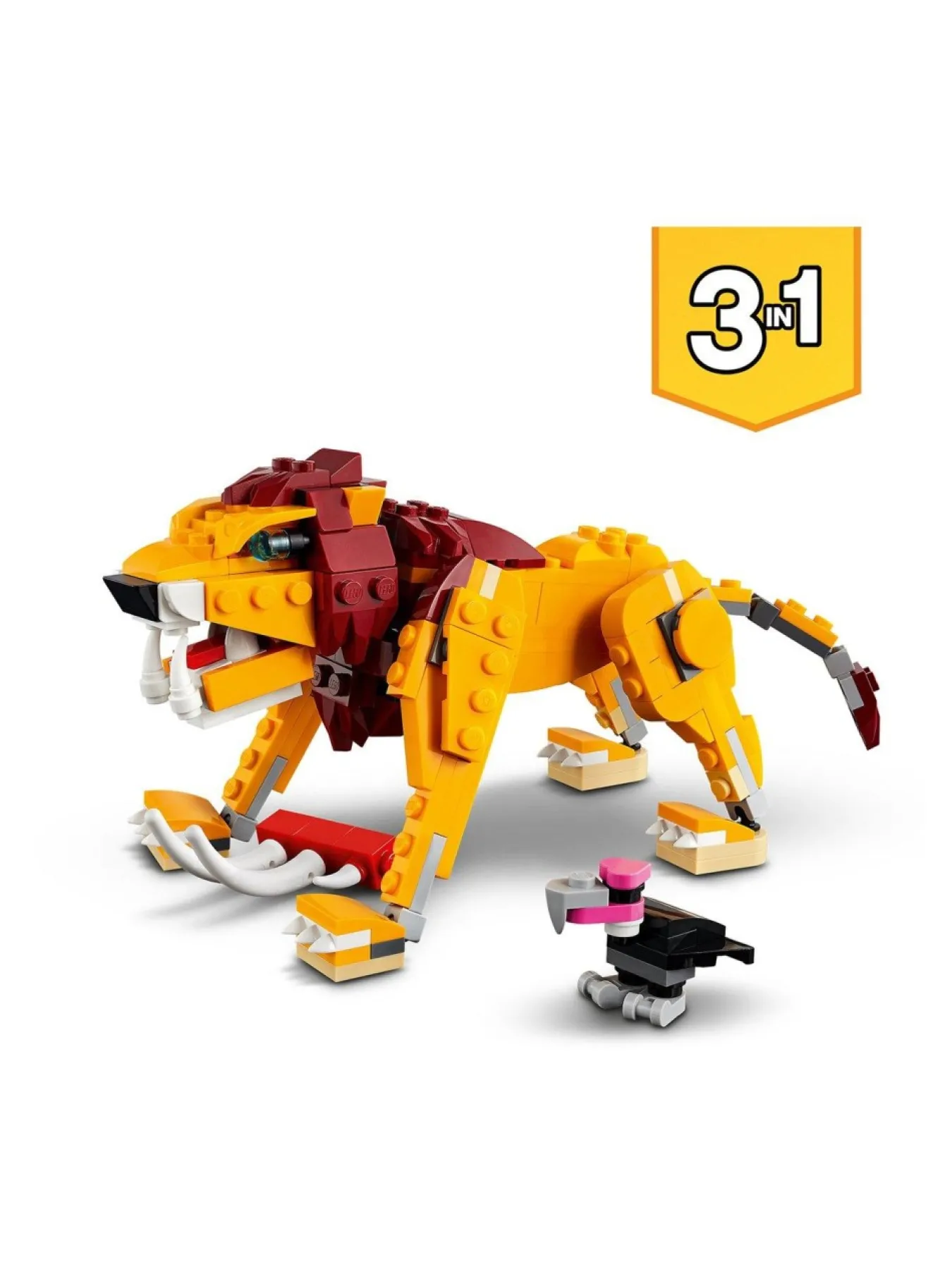 * Lego Creator 3 In 1 Wild Lion Building Set 31112* Lego