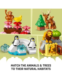 * Lego Duplo Wild Animals Of The World Toy Set 10975* Lego