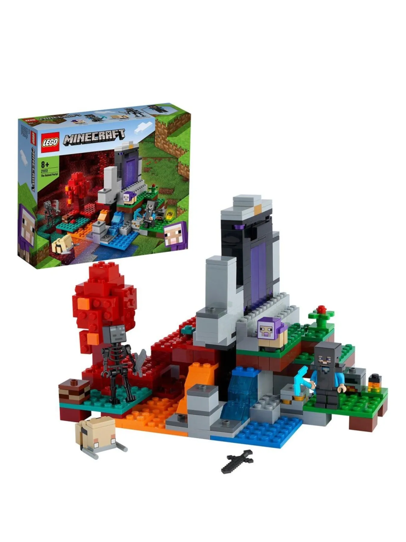 * Lego Minecraft The Ruined Portal Building Set 21172* Lego