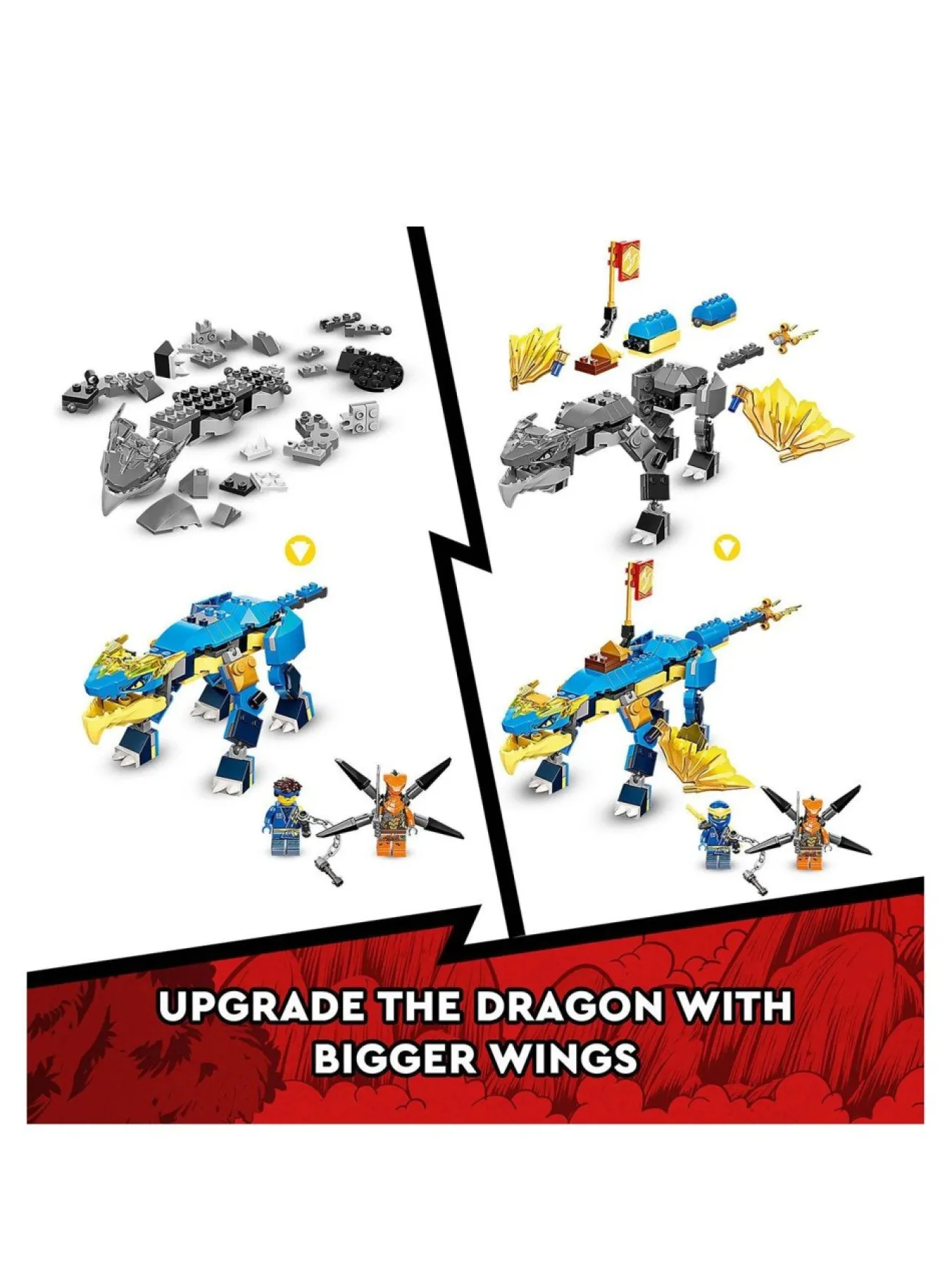 * Lego Ninjago Jay's Thunder Dragon Evo Toy 71760* Lego
