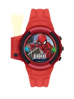 * Marvel Disney Marvel Spiderman Red Projection Watch* Marvel