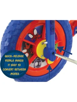 * Marvel Spidey & His Amazing Friends Switch-It Multi-Character 2-In-1 10″ Training Bike* Marvel