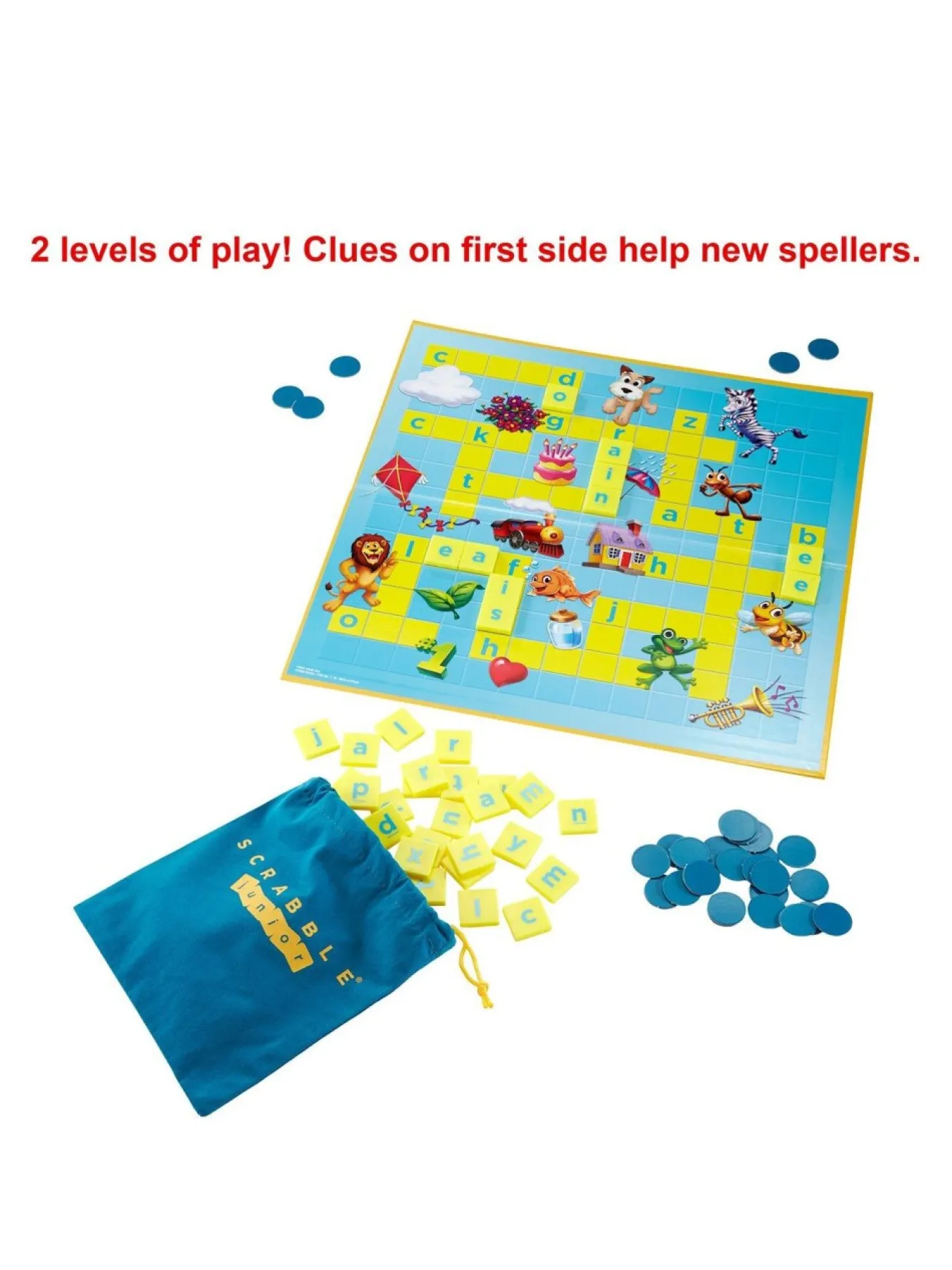 Christmas Gifts Mattel Scrabble Junior Family Board Game* Christmas Gifts