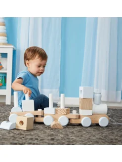 * Melissa & Doug Wooden Jumbo Stacking Train Natural* Melissa & Doug