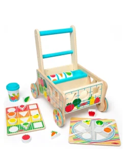 * Melissa & Doug Wooden Shape Sorting Grocery Cart* Melissa & Doug