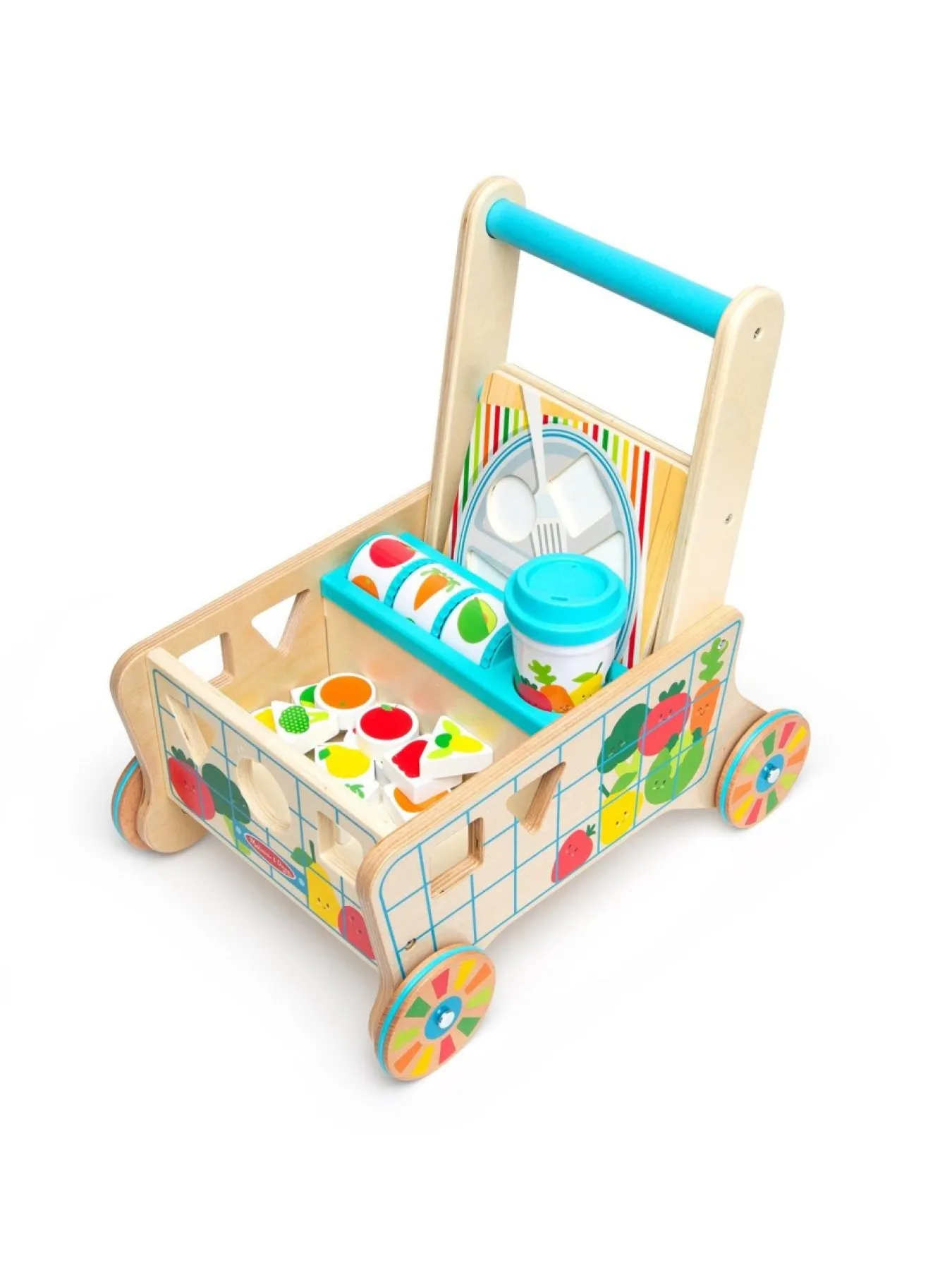 * Melissa & Doug Wooden Shape Sorting Grocery Cart* Melissa & Doug