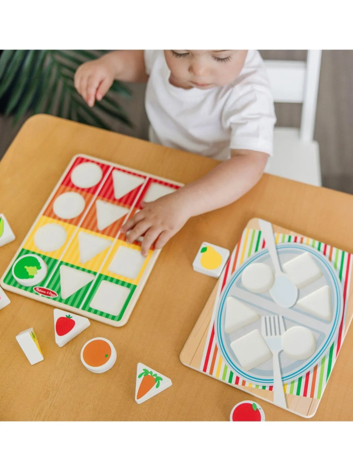 * Melissa & Doug Wooden Shape Sorting Grocery Cart* Melissa & Doug