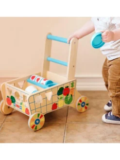 * Melissa & Doug Wooden Shape Sorting Grocery Cart* Melissa & Doug