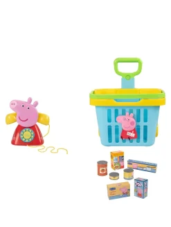 * Peppa Pig Peppa's Pull Along Shop Basket & Telephone Bundle* Peppa Pig