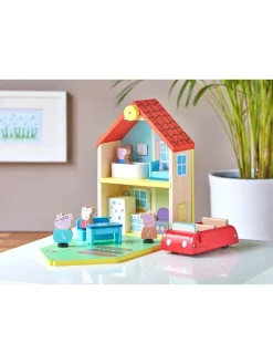 * Peppa Pig Peppas Wood Play Family Car & Figure* Peppa Pig