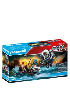 * Playmobil 70782 City Action Police Jet Pack With Boat* Playmobil