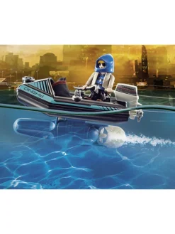 * Playmobil 70782 City Action Police Jet Pack With Boat* Playmobil