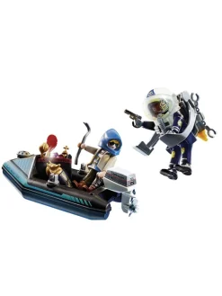 * Playmobil 70782 City Action Police Jet Pack With Boat* Playmobil
