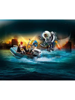 * Playmobil 70782 City Action Police Jet Pack With Boat* Playmobil