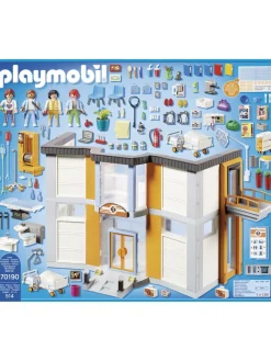 * Playmobil 70190 City Life Large Furnished Hospital With Lift* Playmobil