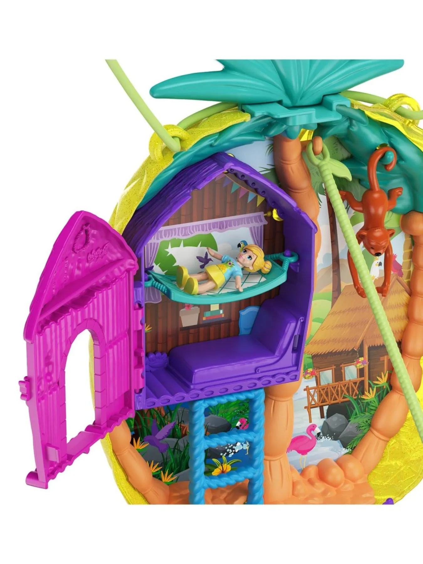 Christmas Gifts Polly Pocket Polly & Lila Pineapple Safari Playset* Christmas Gifts