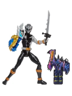 Christmas Gifts Power Rangers Dino Fury Black Ranger With Shield Sleeve* Christmas Gifts