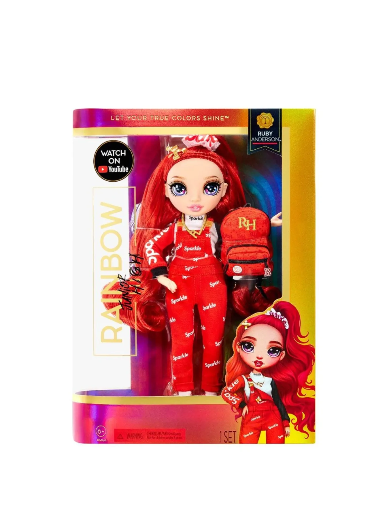 * Rainbow High Junior High Fashion Doll – Ruby Anderson (Red)* Rainbow High