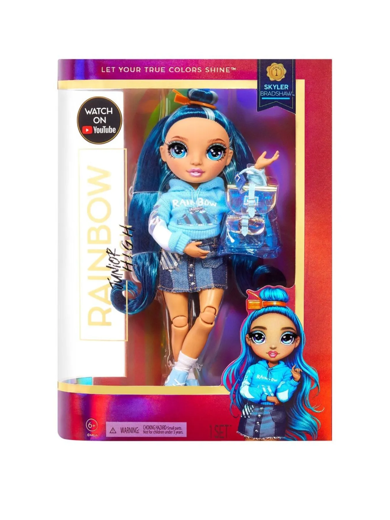 * Rainbow High Junior High Fashion Doll – Skyler Bradshaw (Blue)* Rainbow High