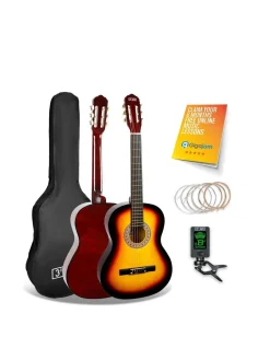 3rd Avenue 3/4 Size Classical Guitar Pack – Sunburst With Free Online Music Lessons* 3Rd Avenue