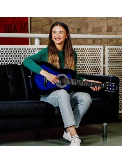 3rd Avenue 3/4 Size Classical Guitar Pack – Blueburst With Free Online Music Lessons* 3Rd Avenue