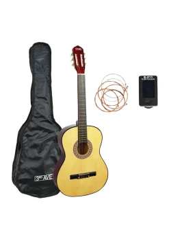 3rd Avenue Full Size Classical Guitar Pack – Natural With Free Online Music Lessons* 3Rd Avenue