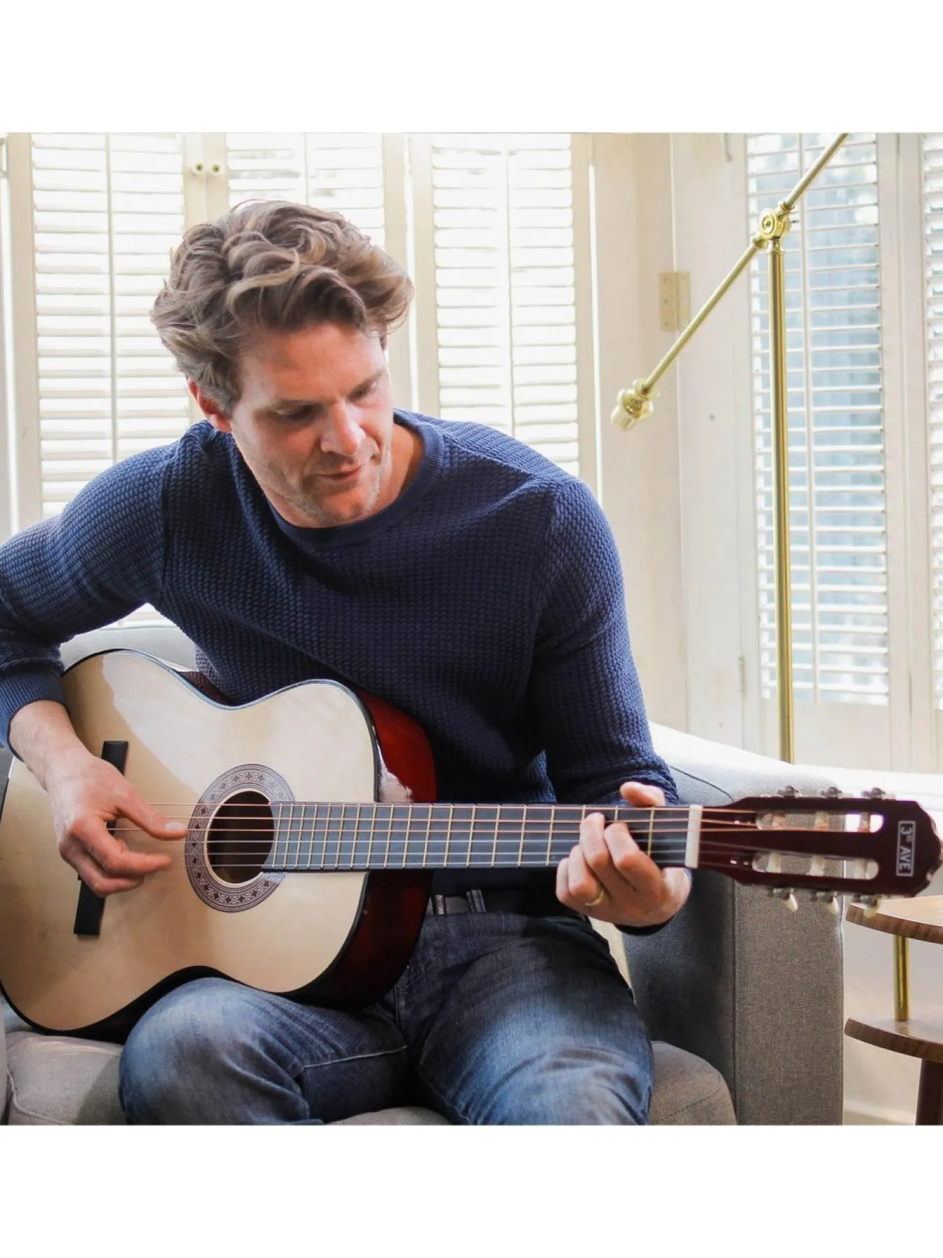 3rd Avenue Full Size Classical Guitar Pack – Natural With Free Online Music Lessons* 3Rd Avenue