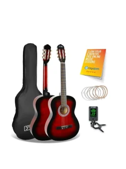 3rd Avenue Full Size Classical Guitar Pack – Redburst* 3Rd Avenue