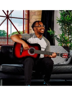 3rd Avenue Full Size Classical Guitar Pack – Redburst* 3Rd Avenue