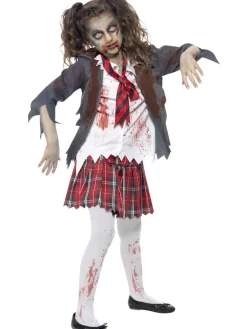Christmas Gifts Shop Halloween Girls Zombie Schoolgirl – Child Costume* Christmas Gifts