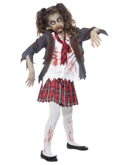 Christmas Gifts Shop Halloween Girls Zombie Schoolgirl – Child Costume* Christmas Gifts