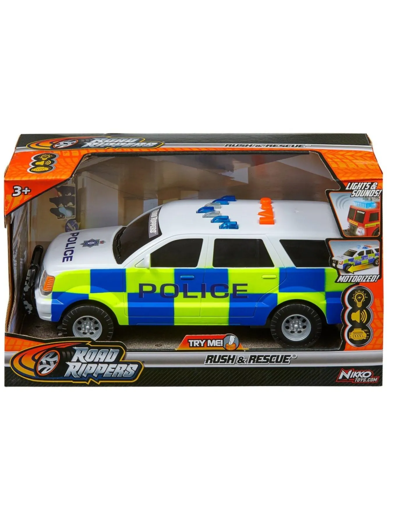 Christmas Gifts Shop Nikko Uk Rush & Rescue 12″ – 30 Cm Police Suv* Christmas Gifts
