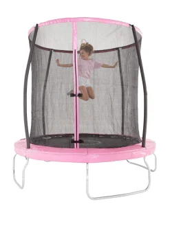 Christmas Gifts Sportspower 8Ft Pink Trampoline With Easi-Store Folding Enclosure* Christmas Gifts