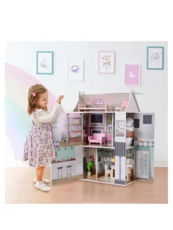 Christmas Gifts Teamson Kids Olivia's Little World – Dreamland 3 Side Open Farmhouse Doll House* Christmas Gifts
